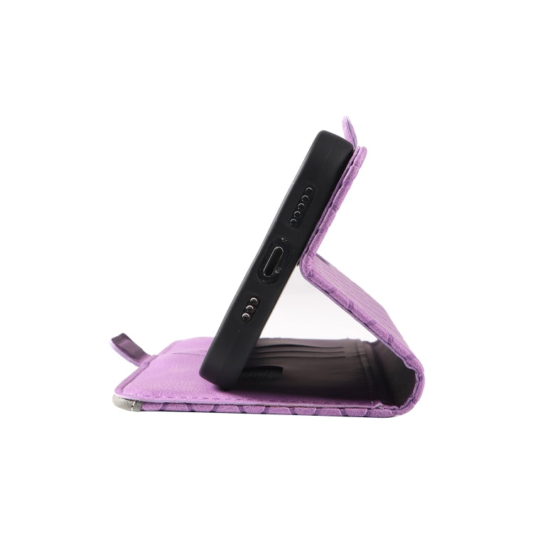 For Motorola Moto G85 Dual-color Rhombic Lattice Leather Phone Case