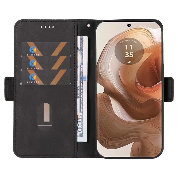 For Motorola Moto X50 Ultra Dual-color Rhombic Lattice Leather Phone Case
