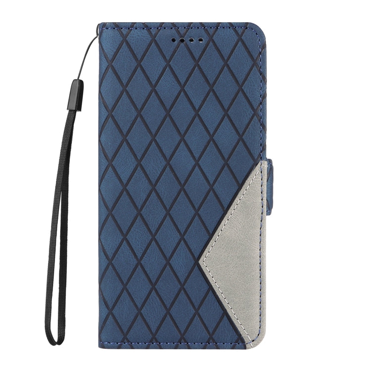 For Samsung Galaxy S24 FE 5G Dual-color Rhombic Lattice Leather Phone Case