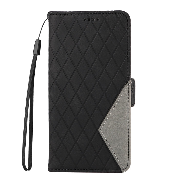 For Samsung Galaxy S24 FE 5G Dual-color Rhombic Lattice Leather Phone Case