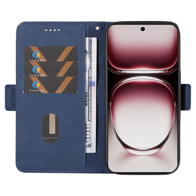 For OPPO Reno12 Pro 5G Global Dual-color Rhombic Lattice Leather Phone Case