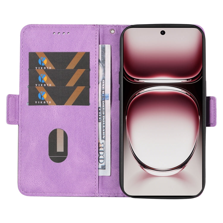 For OPPO Reno12 Pro 5G Global Dual-color Rhombic Lattice Leather Phone Case