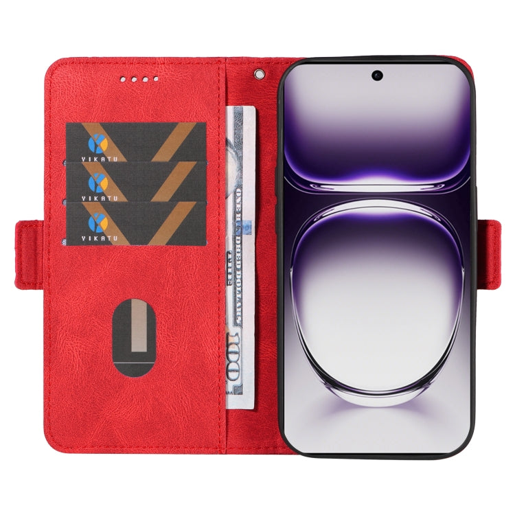 For OPPO Reno12 5G Global Dual-color Rhombic Lattice Leather Phone Case