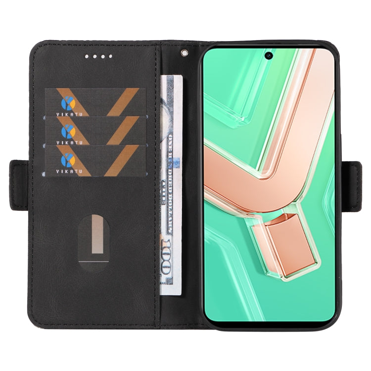 For vivo Y28 4G Dual-color Rhombic Lattice Leather Phone Case