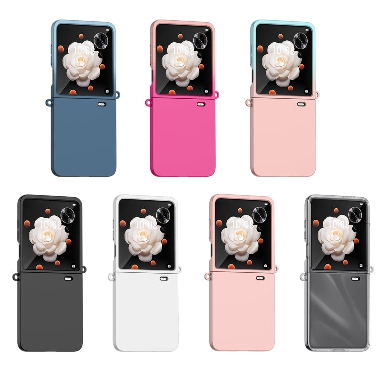 For Honor Magic V Flip Gradient Color Skin Feel PC Full Coverage Shockproof Phone Case