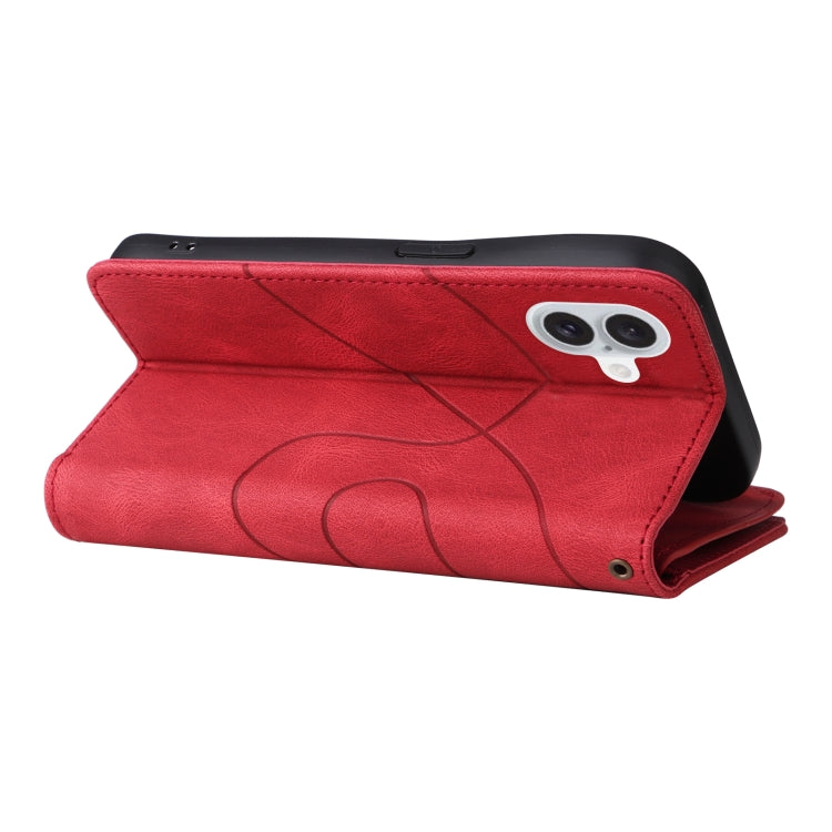For iPhone 16 Plus Dual-color 9 Card Slots Zipper Wallet Leather Phone Case