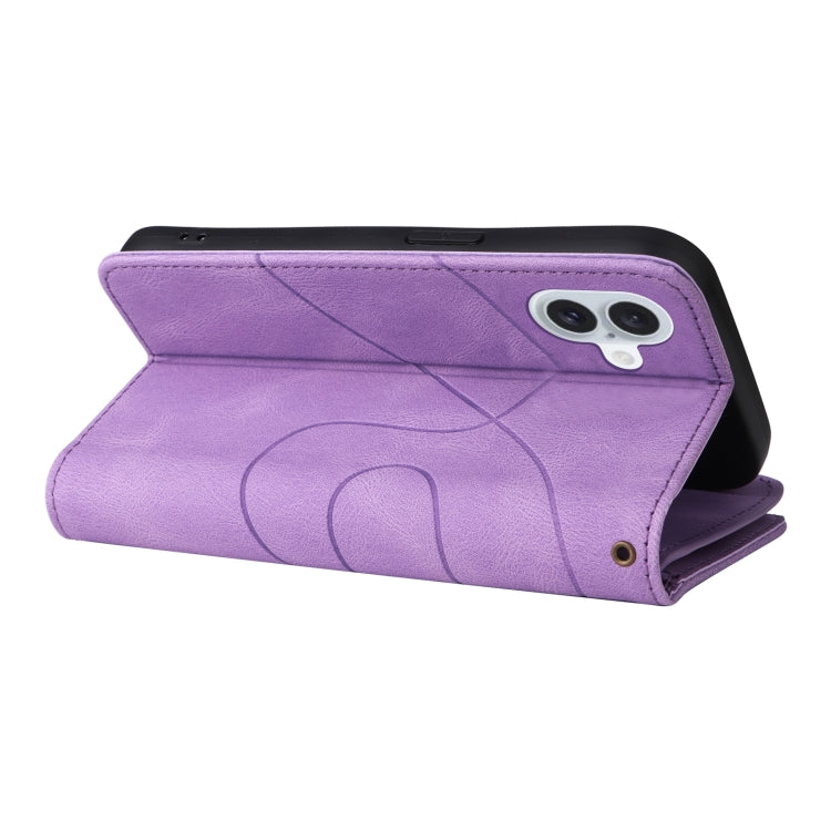 For iPhone 16 Plus Dual-color 9 Card Slots Zipper Wallet Leather Phone Case