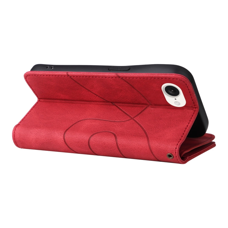 For iPhone 17e / 16e Dual-color 9 Card Slots Zipper Wallet Leather Phone Case