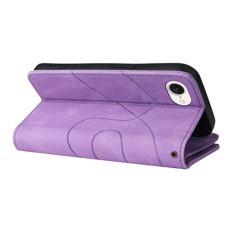 For iPhone 17e / 16e Dual-color 9 Card Slots Zipper Wallet Leather Phone Case