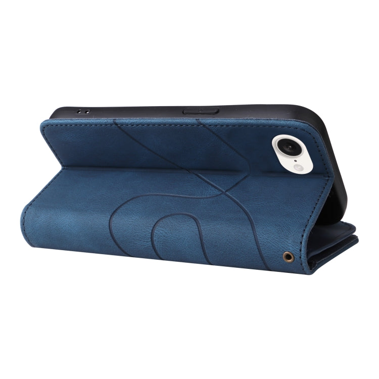 For iPhone 17e / 16e Dual-color 9 Card Slots Zipper Wallet Leather Phone Case
