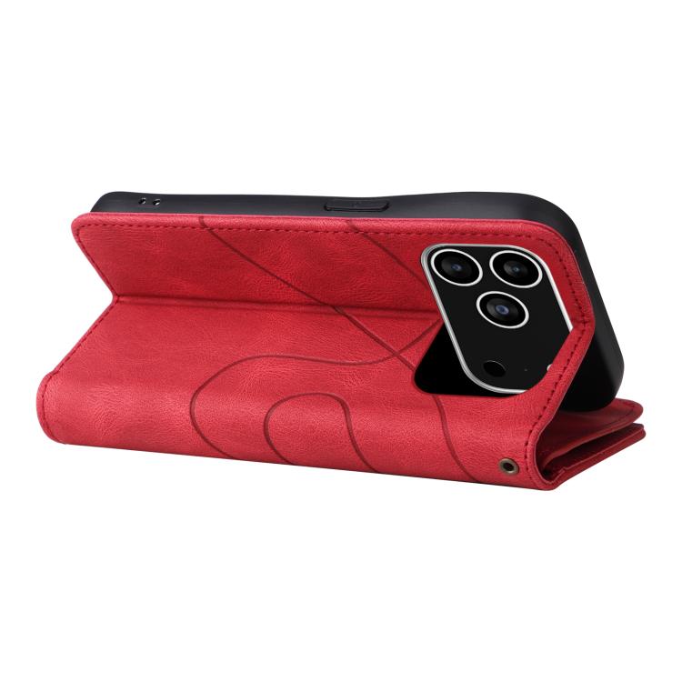 For iPhone 17 Pro Dual-color 9 Card Slots Zipper Wallet Leather Phone Case