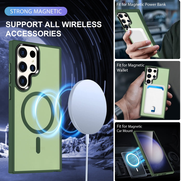 For Samsung Galaxy S23 Ultra 5G MagSafe Magnetic Skin Feel Frosted Phone Case