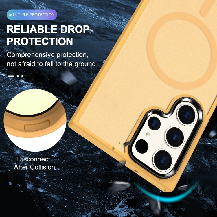 For Samsung Galaxy S24 Ultra 5G MagSafe Magnetic Skin Feel Frosted Phone Case