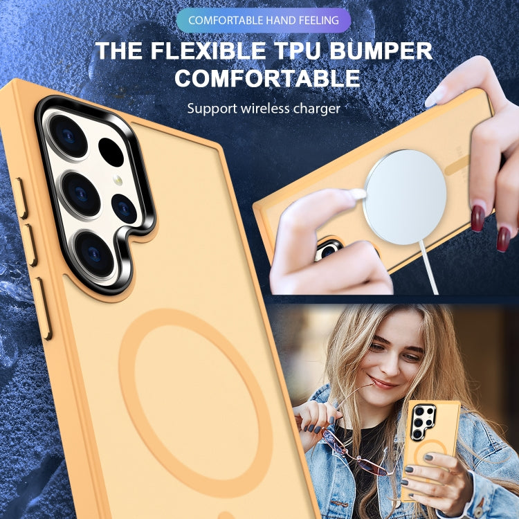 For Samsung Galaxy S24 Ultra 5G MagSafe Magnetic Skin Feel Frosted Phone Case