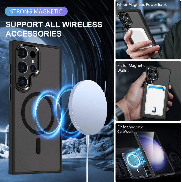 For Samsung Galaxy S24 Ultra 5G MagSafe Magnetic Skin Feel Frosted Phone Case