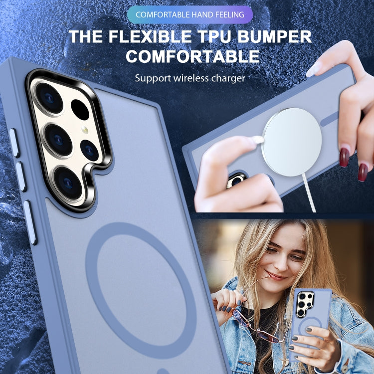 For Samsung Galaxy S24 Ultra 5G MagSafe Magnetic Skin Feel Frosted Phone Case