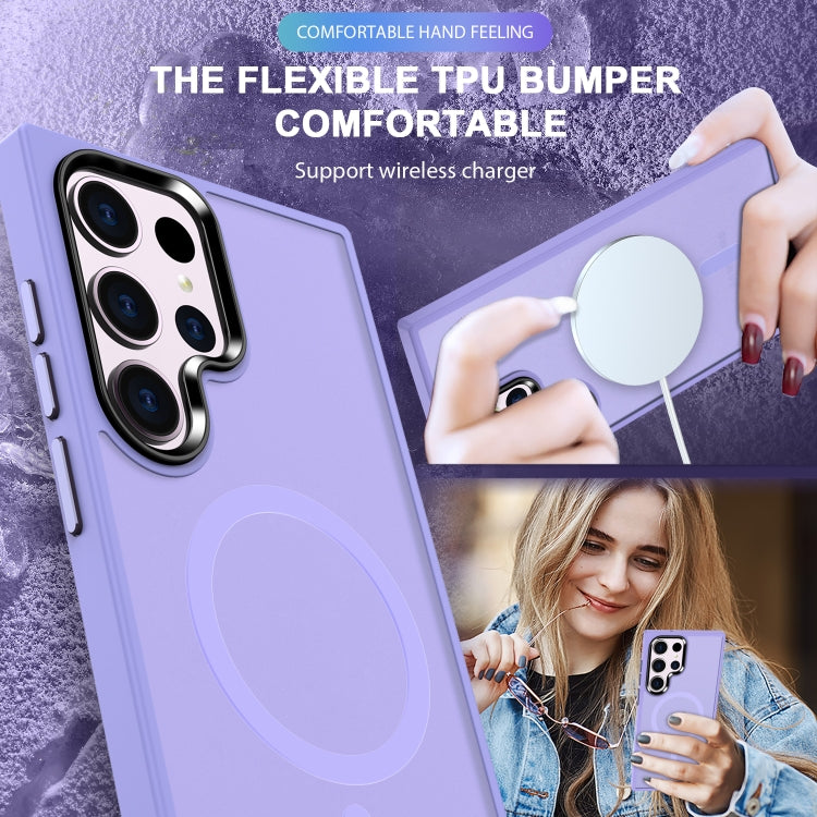 For Samsung Galaxy S24 Ultra 5G MagSafe Magnetic Skin Feel Frosted Phone Case