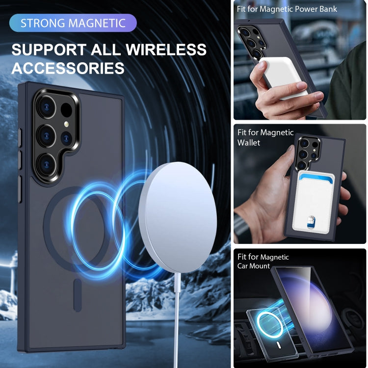 For Samsung Galaxy S24 Ultra 5G MagSafe Magnetic Skin Feel Frosted Phone Case