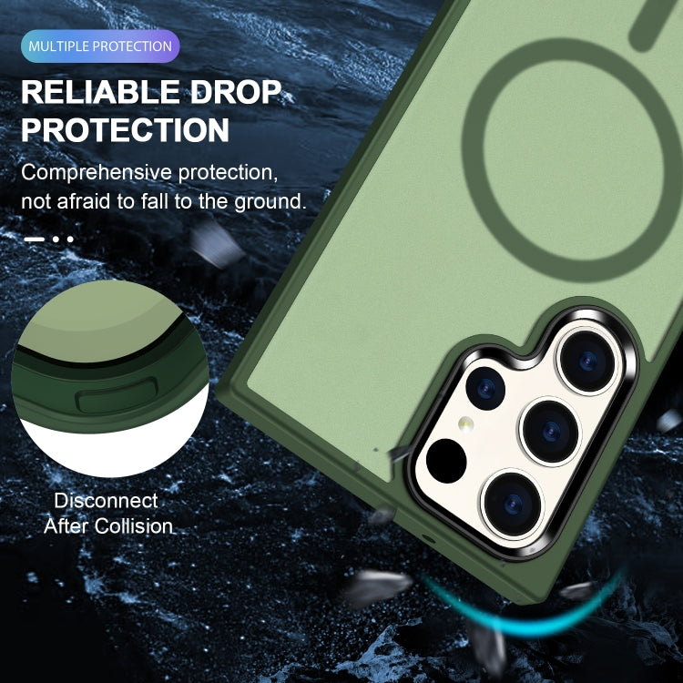 For Samsung Galaxy S24 Ultra 5G MagSafe Magnetic Skin Feel Frosted Phone Case