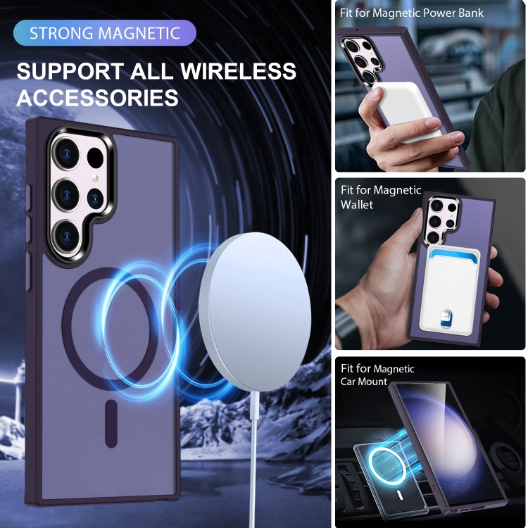 For Samsung Galaxy S24 Ultra 5G MagSafe Magnetic Skin Feel Frosted Phone Case