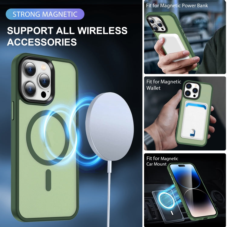 For iPhone 13 Pro Max MagSafe Magnetic Skin Feel Frosted Phone Case