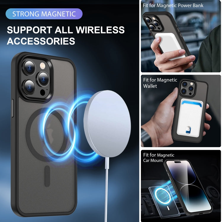 For iPhone 14 MagSafe Magnetic Skin Feel Frosted Phone Case