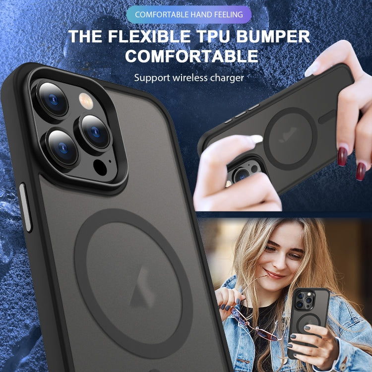 For iPhone 14 MagSafe Magnetic Skin Feel Frosted Phone Case