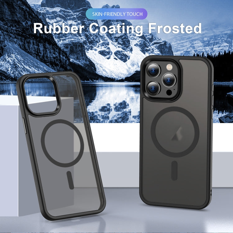 For iPhone 14 Plus MagSafe Magnetic Skin Feel Frosted Phone Case