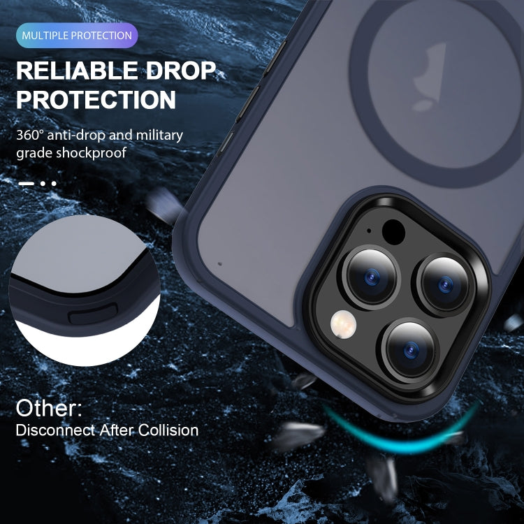 For iPhone 14 Plus MagSafe Magnetic Skin Feel Frosted Phone Case