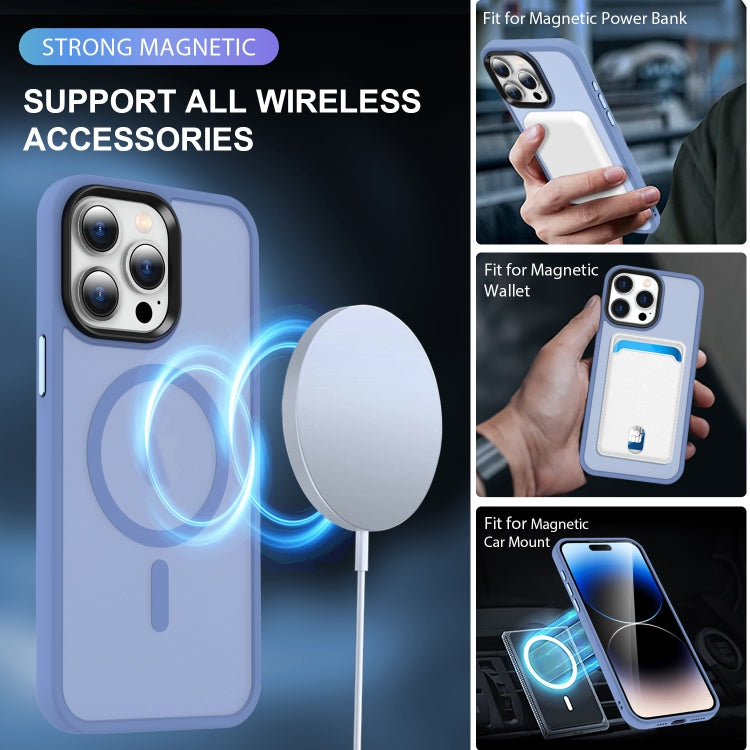 For iPhone 14 Pro MagSafe Magnetic Skin Feel Frosted Phone Case