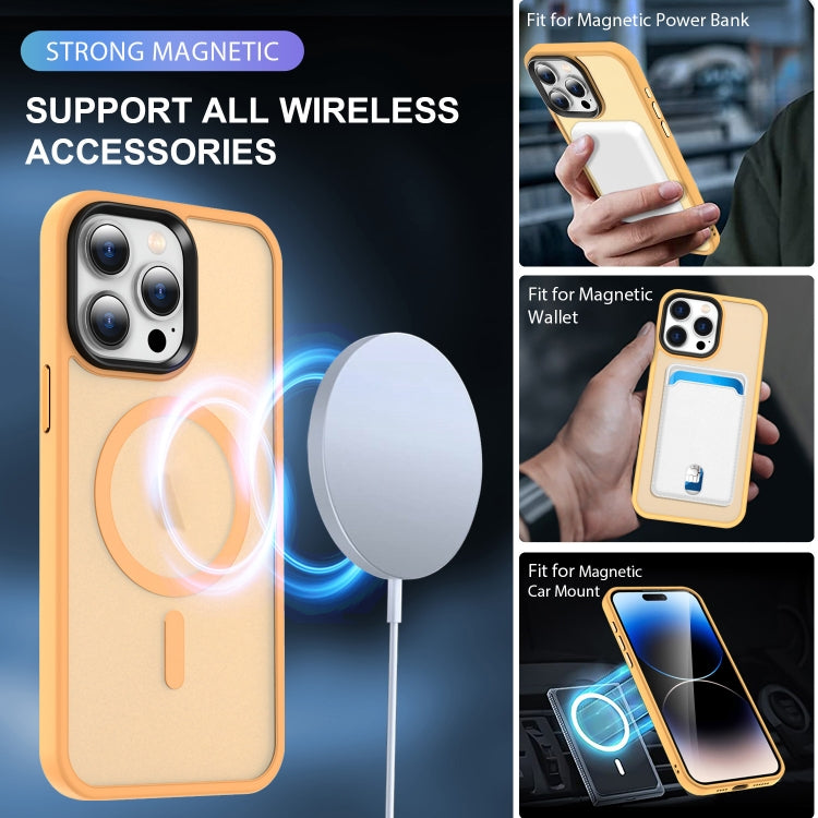 For iPhone 15 Plus MagSafe Magnetic Skin Feel Frosted Phone Case