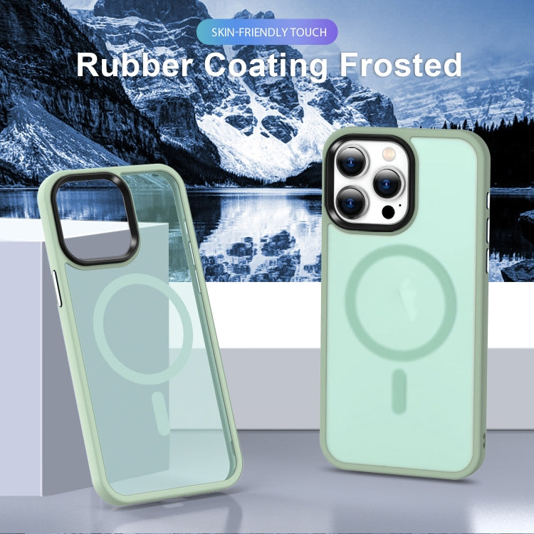 For iPhone 15 Plus MagSafe Magnetic Skin Feel Frosted Phone Case