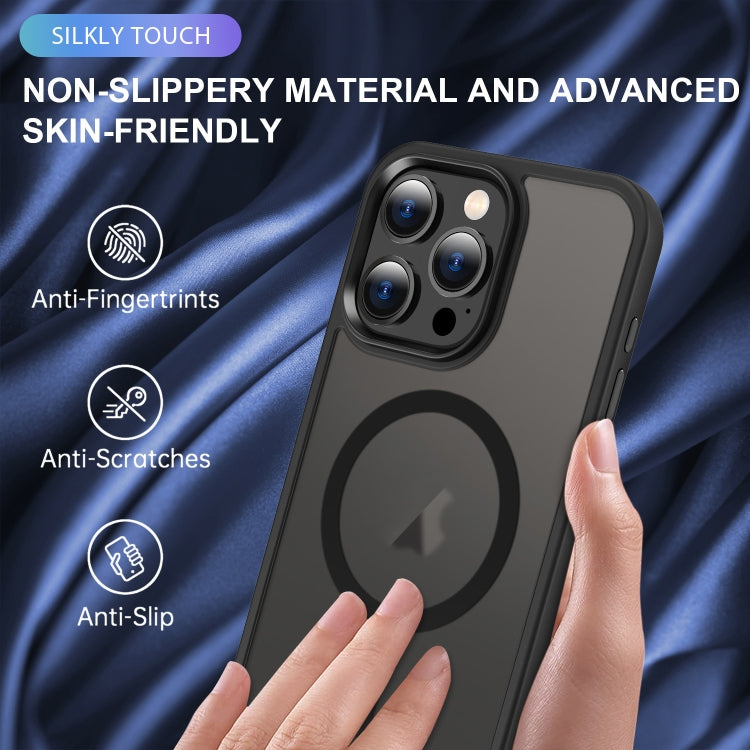 For iPhone 15 Pro MagSafe Magnetic Skin Feel Frosted Phone Case