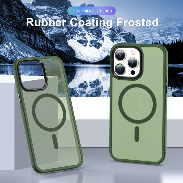 For iPhone 15 Pro Max MagSafe Magnetic Skin Feel Frosted Phone Case