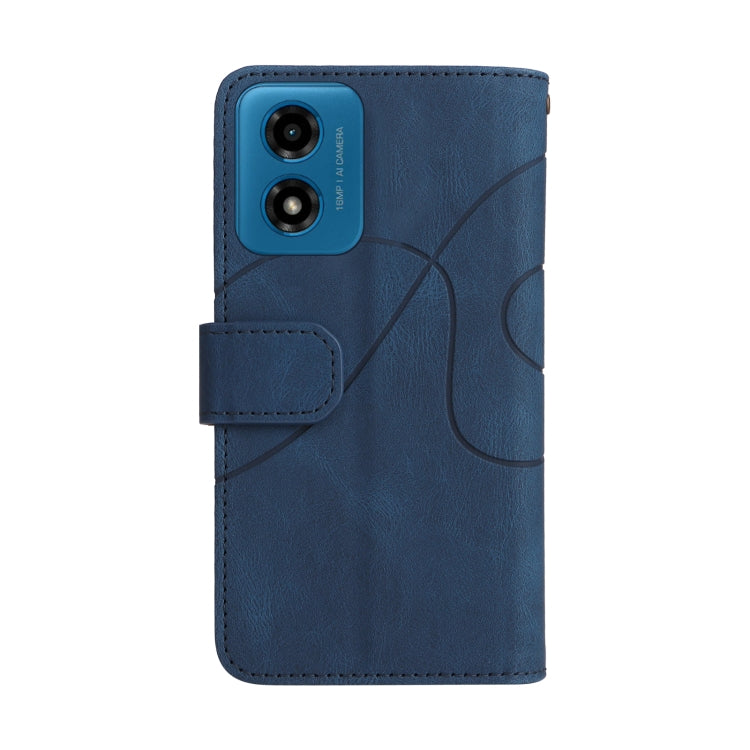 For Motorola Moto G04 / G24 Dual-color 9 Card Slots Zipper Wallet Leather Phone Case