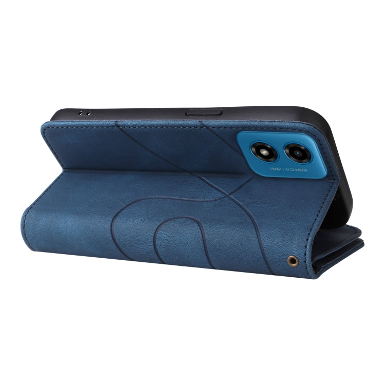 For Motorola Moto G04 / G24 Dual-color 9 Card Slots Zipper Wallet Leather Phone Case