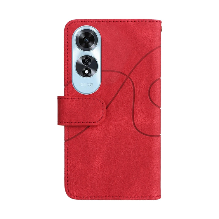 For OPPO A60 4G Dual-color 9 Card Slots Zipper Wallet Leather Phone Case