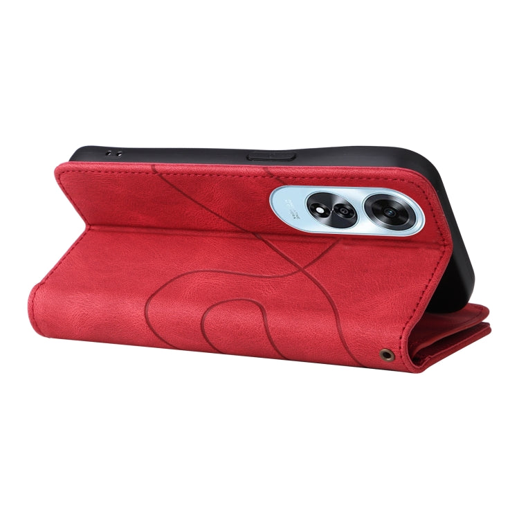 For OPPO A60 4G Dual-color 9 Card Slots Zipper Wallet Leather Phone Case