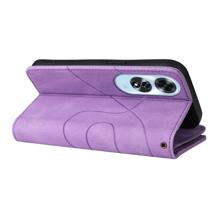For OPPO A60 4G Dual-color 9 Card Slots Zipper Wallet Leather Phone Case