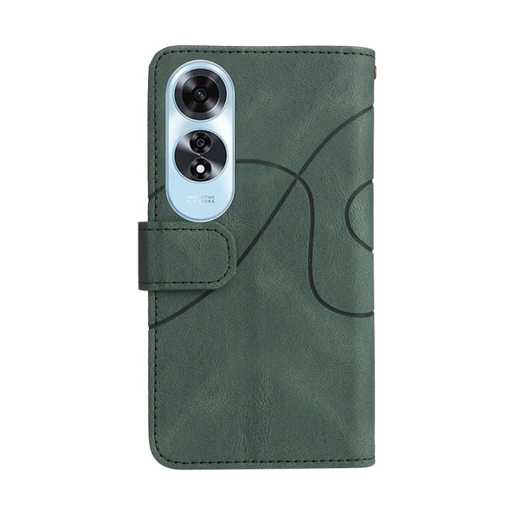 For OPPO A60 4G Dual-color 9 Card Slots Zipper Wallet Leather Phone Case