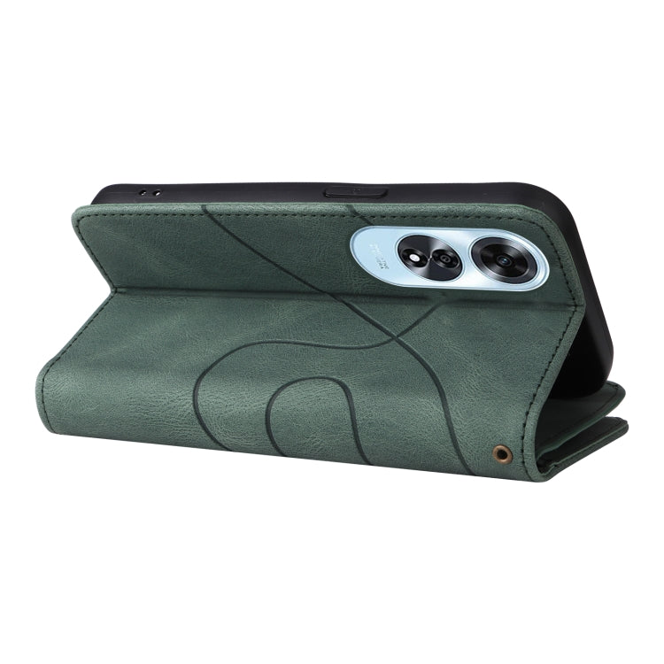 For OPPO A60 4G Dual-color 9 Card Slots Zipper Wallet Leather Phone Case