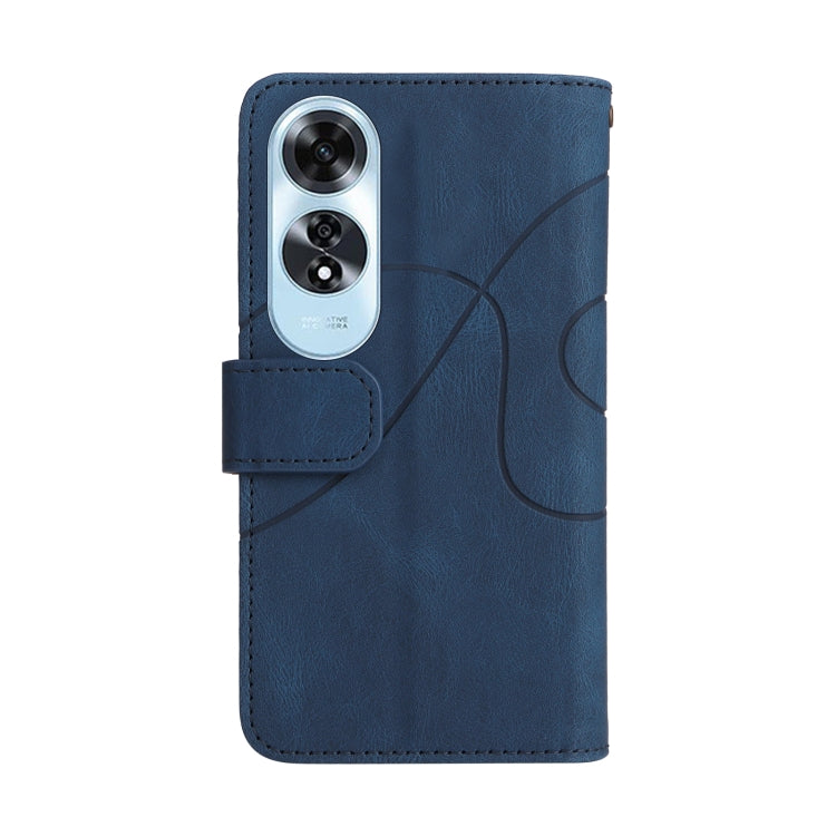 For OPPO A60 4G Dual-color 9 Card Slots Zipper Wallet Leather Phone Case
