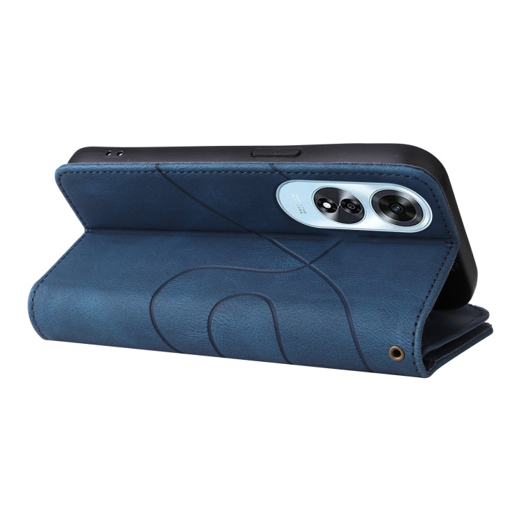 For OPPO A60 4G Dual-color 9 Card Slots Zipper Wallet Leather Phone Case