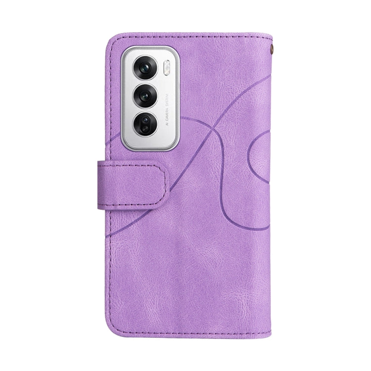 For OPPO Reno12 5G Global Dual-color 9 Card Slots Zipper Wallet Leather Phone Case