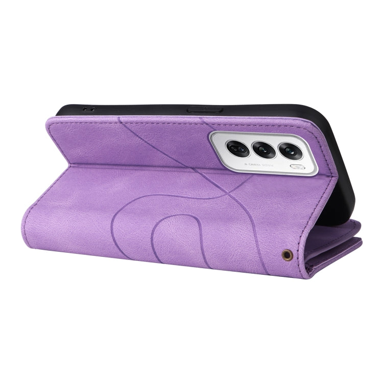 For OPPO Reno12 5G Global Dual-color 9 Card Slots Zipper Wallet Leather Phone Case