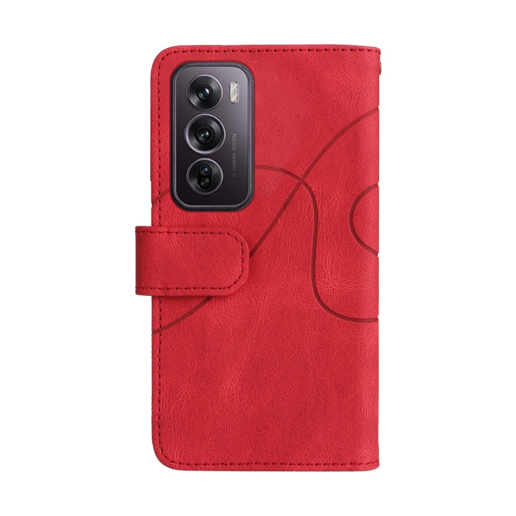 For OPPO Reno12 Pro Global Dual-color 9 Card Slots Zipper Wallet Leather Phone Case