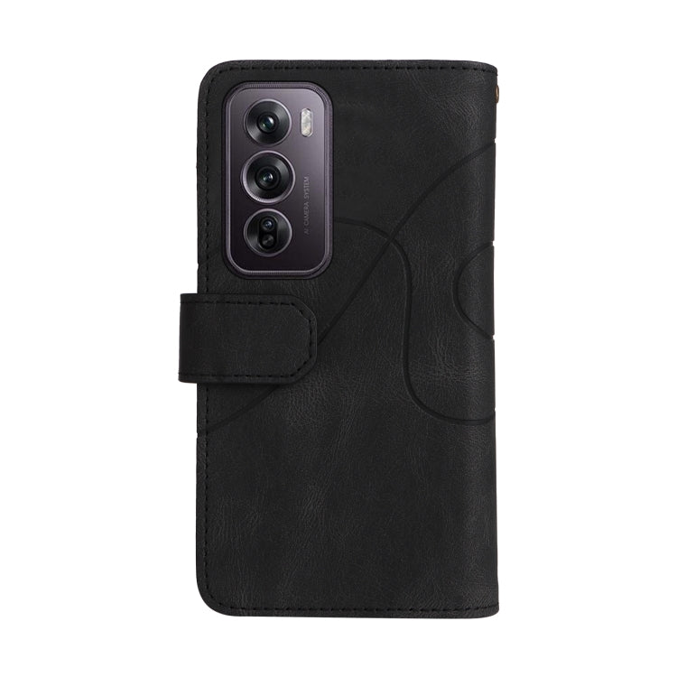 For OPPO Reno12 Pro Global Dual-color 9 Card Slots Zipper Wallet Leather Phone Case