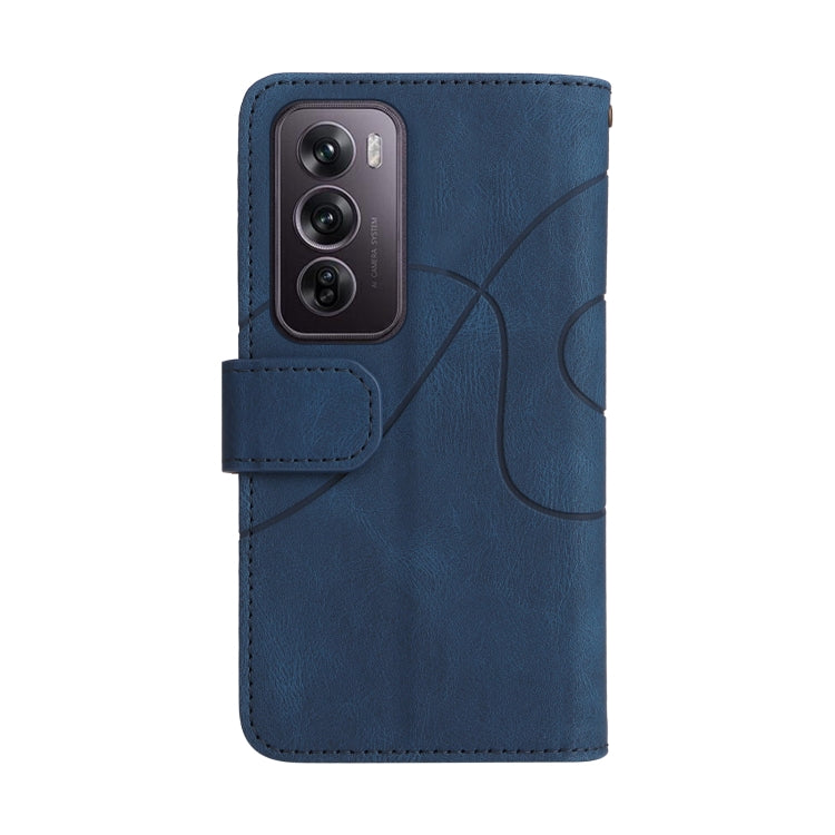 For OPPO Reno12 Pro Global Dual-color 9 Card Slots Zipper Wallet Leather Phone Case