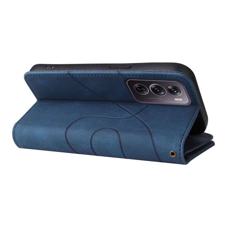 For OPPO Reno12 Pro Global Dual-color 9 Card Slots Zipper Wallet Leather Phone Case