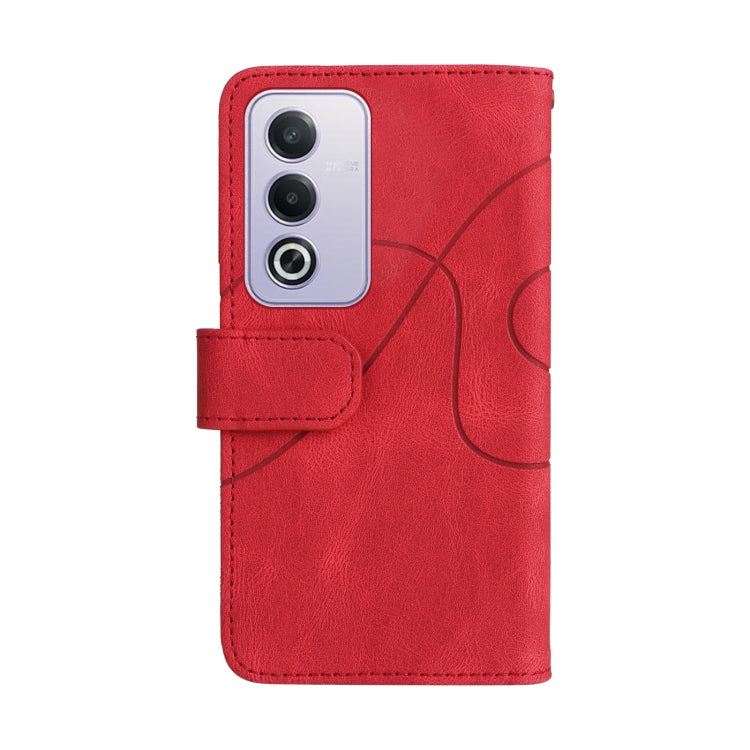 For OPPO A3 Pro 5G / A3 Pro India Dual-color 9 Card Slots Zipper Wallet Leather Phone Case